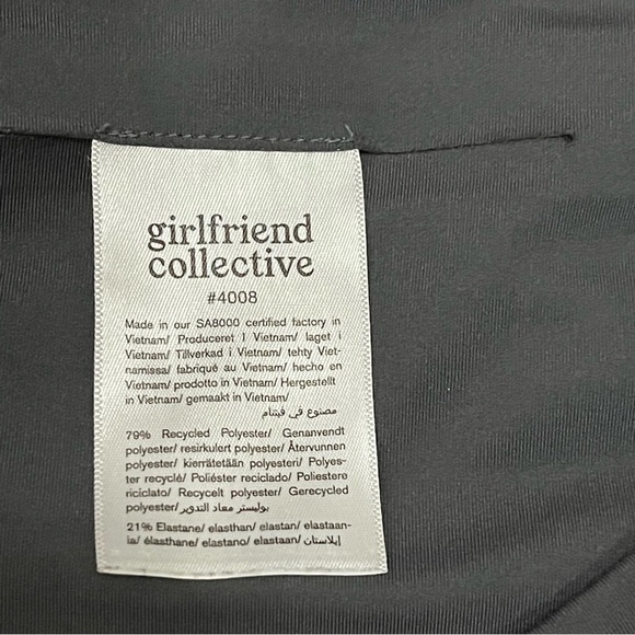 Girlfriend Collective Black Compressive High-Rise Legging #4008 Black Size Large - Picture 3 of 5